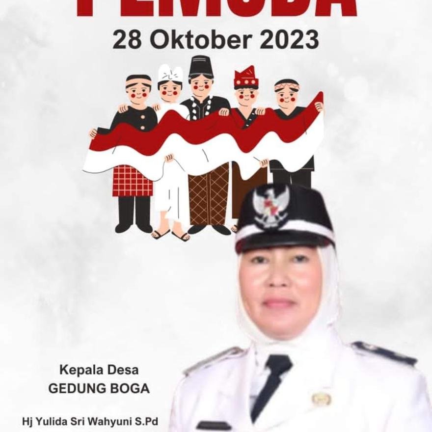 Desa Gedung Boga Mengucapkan Selamat Hari Sumpah Pemuda